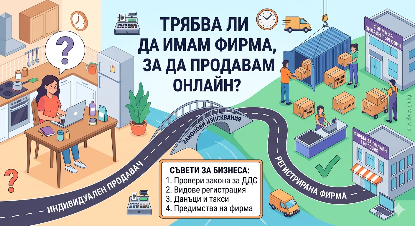 трябва ли ми фирма за онлайн магазин